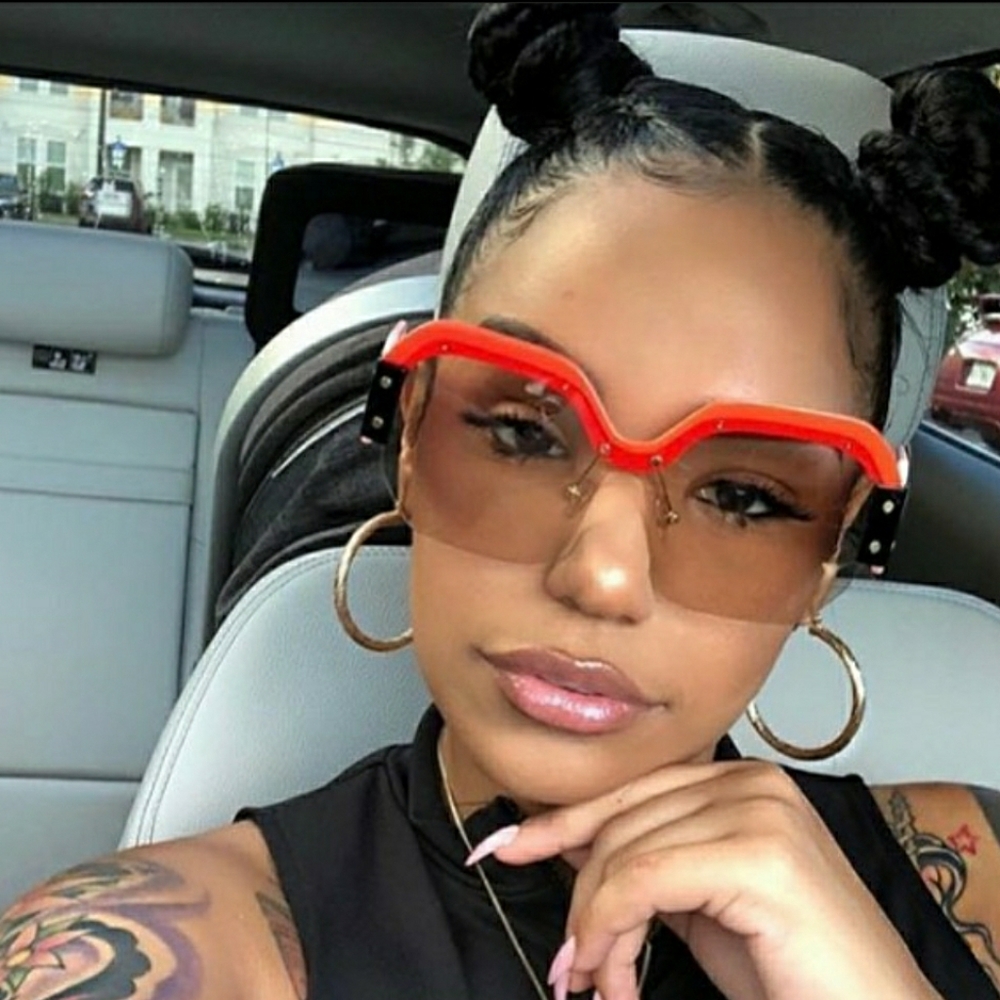 Oversized Octagon Style Sunglasses